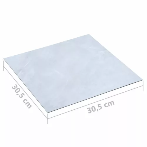  Padlódeszkák 55 pcs Fehér 5,11 m² PVC