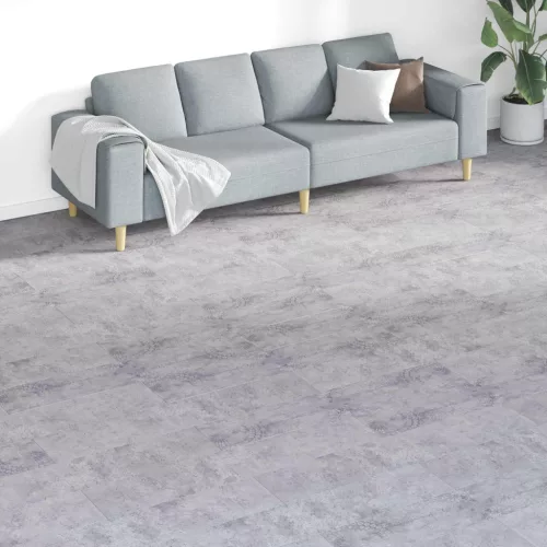  Padlódeszkák 18 pcs Szürke 5,26 m² PVC