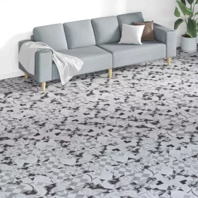  Padlódeszkák 18 pcs Szürke 5,26 m² PVC