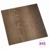  Padlódeszkák 55 pcs Barna 5,11 m² PVC