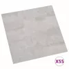  Padlódeszkák 55 pcs Világosszürke 5,11 m² PVC
