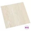  Padlódeszkák 55 pcs Bézs 5,11 m² PVC