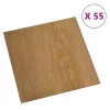  Padlódeszkák 55 pcs Barna 5,11 m² PVC