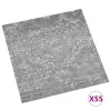  Padlódeszkák 55 pcs Beton Szürke 5,11 m² PVC