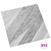  Padlódeszkák 55 pcs Szürke 5,11 m² PVC