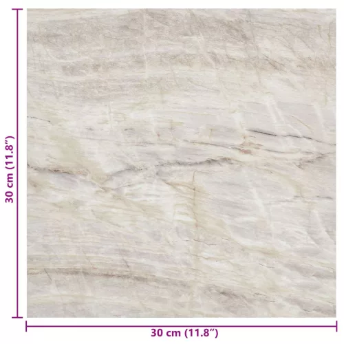  Öntapadós Padló Panelek 30,5 x 30,5 cm 20 pcs PVC Bézs