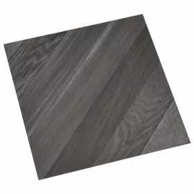    Öntapadós Padló Panelek 30,5 x 30,5 cm 20 pcs PVC Csík Szürke