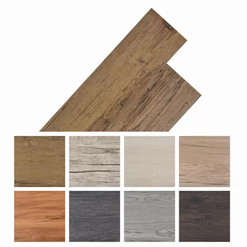  Öntapadós PVC Padló Deszkák 30,5 x 61 cm 28 pcs PVC