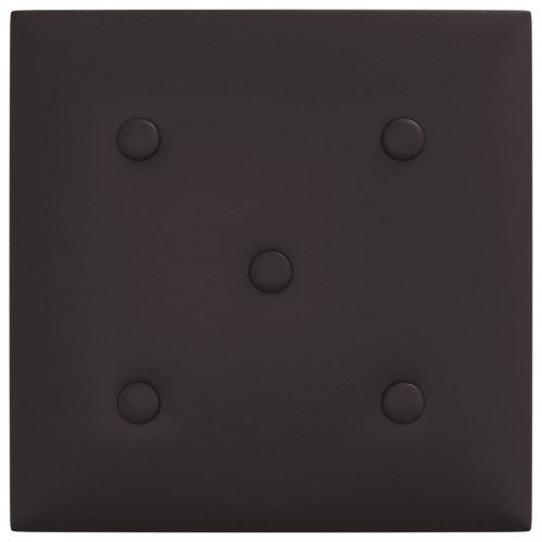  Fali Fejtámla 12 pcs Fekete 30 x 30 cm Műbőr