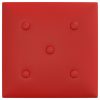  Fali Fejtámla 12 pcs Bordó 30 x 30 cm Műbőr