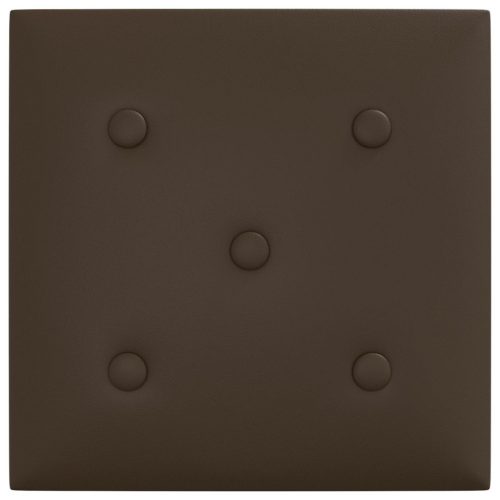  Fali Fejtámla 12 pcs Barna 30 x 30 cm Műbőr