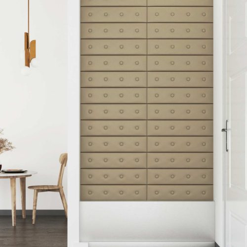  Fali Fejtámla 12 pcs Cappuccino 60 x 15 cm Műbőr
