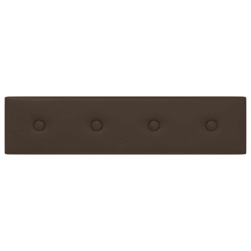  Fali Fejtámla 12 pcs Barna 60 x 15 cm Műbőr