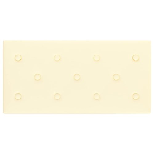  Fali Fejtámla 12 pcs Krém 60 x 30 cm Műbőr