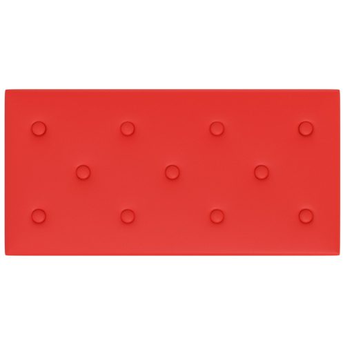  Fali Fejtámla 12 pcs Piros 60 x 30 cm Műbőr