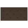  Fali Fejtámla 12 pcs Barna 60 x 30 cm Műbőr