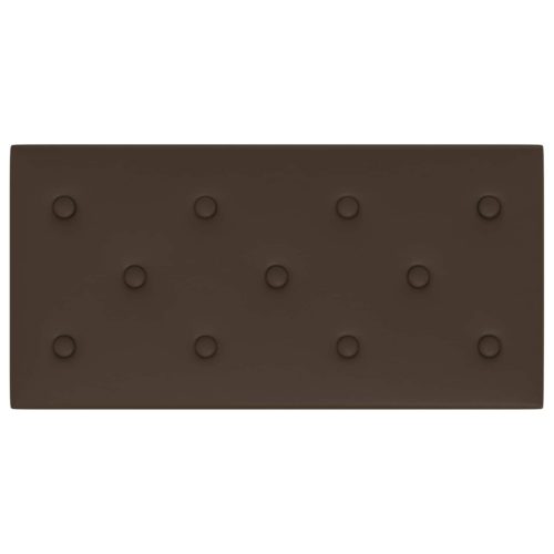  Fali Fejtámla 12 pcs Barna 60 x 30 cm Műbőr