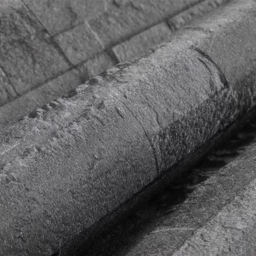  3D Kő Tapéta Fekete 10 x 0,53 m Nem Szőtt Szövet