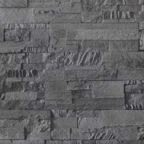  3D Kő Tapéta Fekete 10 x 0,53 m Nem Szőtt Szövet