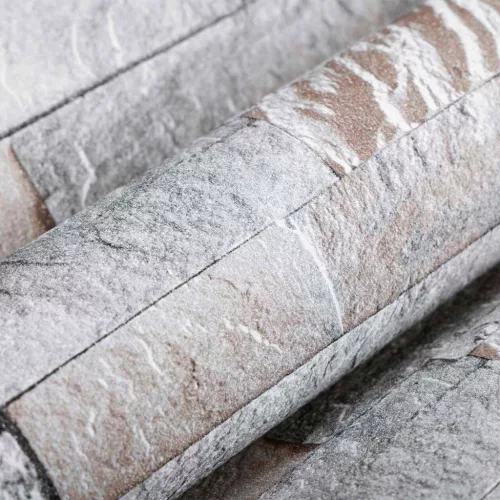  3D Kő Tapéta Szürke 10 x 0,53 m Nem Szőtt Szövet