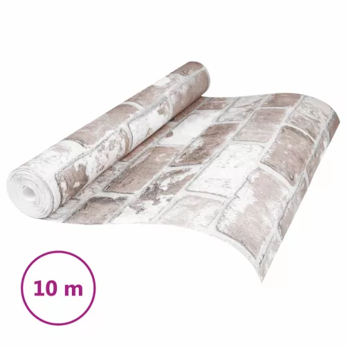  3D szilárd tapéta Csíkos Tégla 10 x 0,53 m Nem Szőtt Szövet