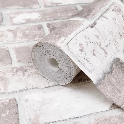  3D szilárd tapéta Csíkos Tégla 10 x 0,53 m Nem Szőtt Szövet