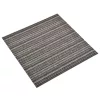  Szőnyeg 20 pcs Csíkozott antracitszürke 50 x 50 cm