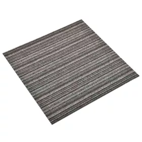 Szőnyeg 20 pcs Csíkozott antracitszürke 50 x 50 cm