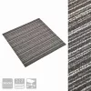  Szőnyeg 20 pcs Csíkozott antracitszürke 50 x 50 cm