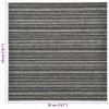  Szőnyeg 20 pcs Csíkozott antracitszürke 50 x 50 cm