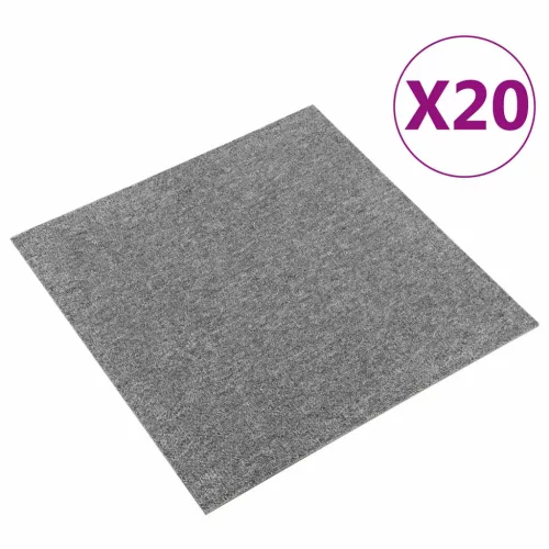  Szőnyeg 20 pcs Szürke 50 x 50 cm 100% Polipropilén
