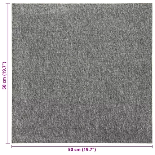  Szőnyeg 20 pcs Szürke 50 x 50 cm 100% Polipropilén