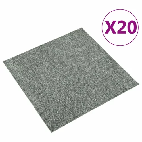  Szőnyeg 20 pcs Zöld 50 x 50 cm 100% Polipropilén