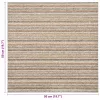  Szőnyeg 20 pcs Csíkozott bézs 50 x 50 cm 100% Polipropilén