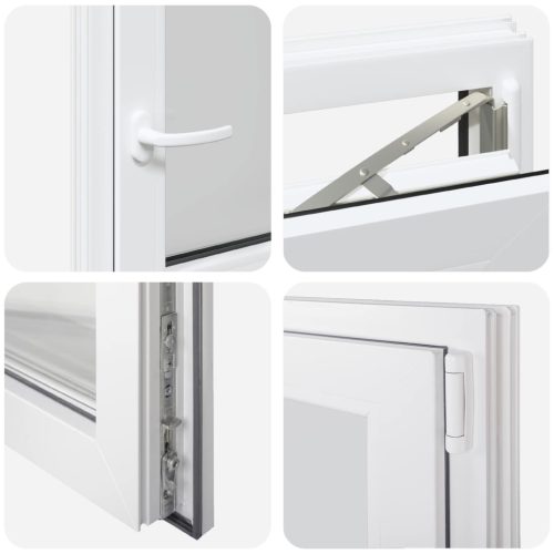 Pinceablak RISOR Fehér 50 x 50 cm PVC és Üveg