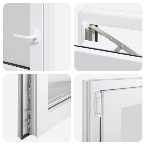 Pinceablak RISOR Fehér 50 x 50 cm PVC és Üveg