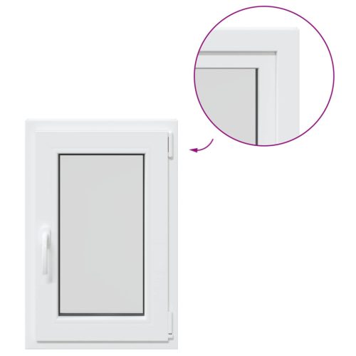 Pinceablak RISOR Fehér 50 x 75 cm PVC és Üveg