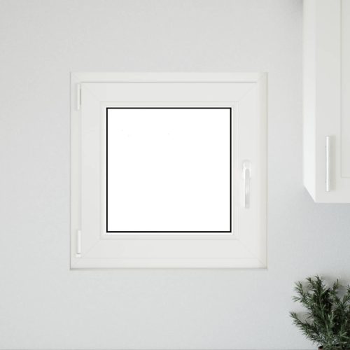 Pinceablak RISOR Fehér 60 x 60 cm PVC és Üveg