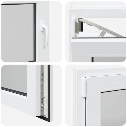 Pinceablak RISOR Fehér 80 x 50 cm PVC és Üveg