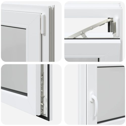 Pinceablak RISOR Fehér 90 x 50 cm PVC és Üveg