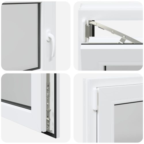 Pinceablak RISOR Fehér 90 x 60 cm PVC és Üveg