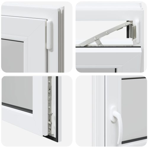 Pinceablak RISOR Fehér 100 x 50 cm PVC és Üveg