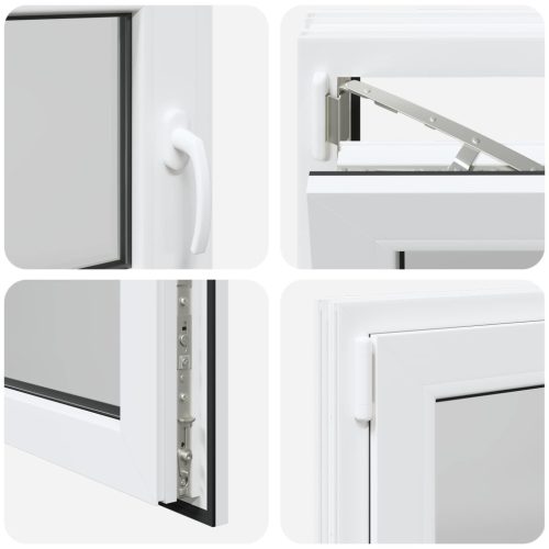 Pinceablak RISOR Fehér 100 x 50 cm PVC és Üveg