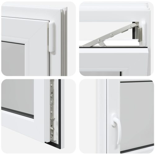 Pinceablak RISOR Fehér 100 x 60 cm PVC és Üveg