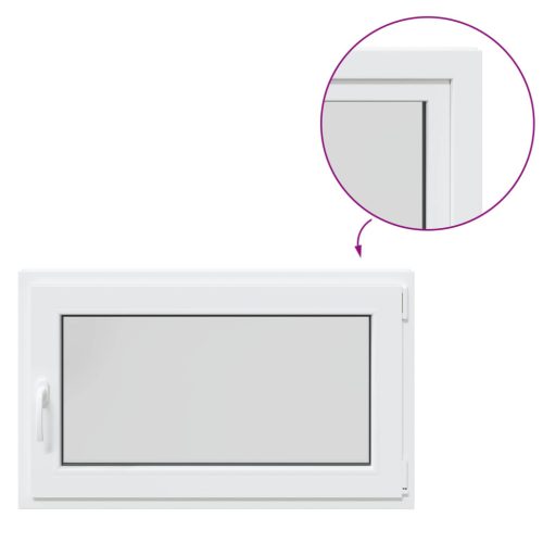 Pinceablak RISOR Fehér 100 x 60 cm PVC és Üveg