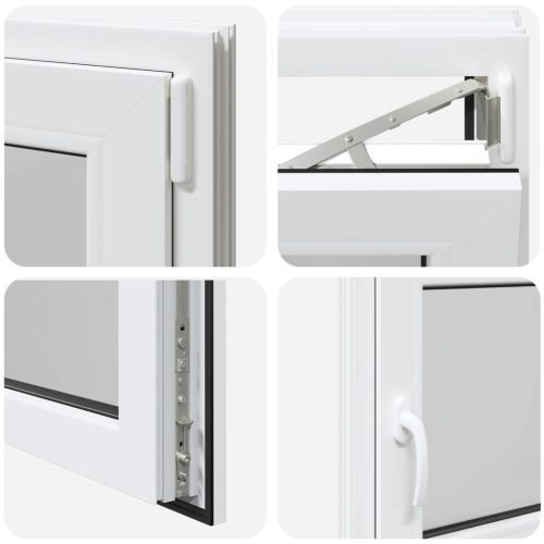 Pinceablak RISOR Fehér 110 x 60 cm PVC és Üveg