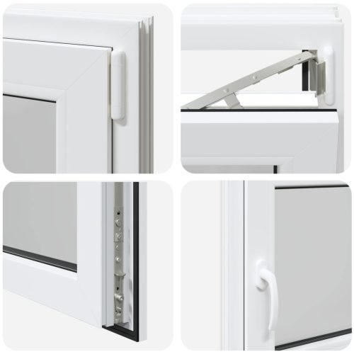 Pinceablak RISOR Fehér 120 x 60 cm PVC és Üveg