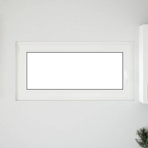 Pinceablak RISOR Fehér 120 x 60 cm PVC és Üveg