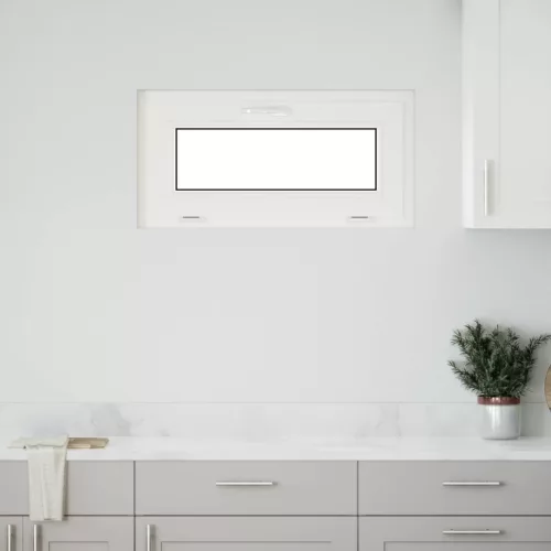  Pinceablak RISOR 80 x 40 cm PVC és Üveg Fehér