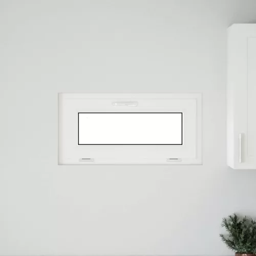  Pinceablak RISOR 80 x 40 cm PVC és Üveg Fehér